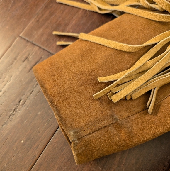 Pioneer Wear Vintage Suede Leather Fringe Jacket Size 16 Cowboy Cowgirl Western - Picture 11 of 11